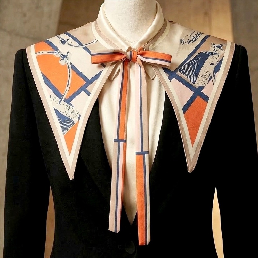 Fine Art Print Detachable Collar Neck Scarf Picasso Cocteau Cubism Sailor Bib - Picture 8 of 8